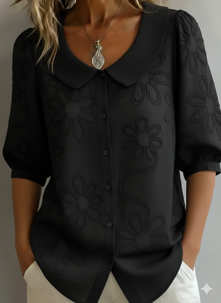 Aurélie™ - Blouse légère florale élégance naturelle