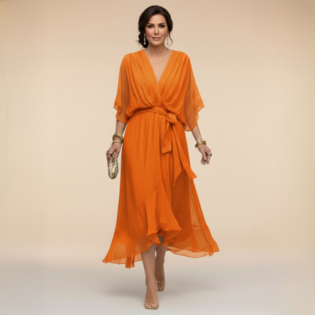 Monica — Robe longue fluide et élégante